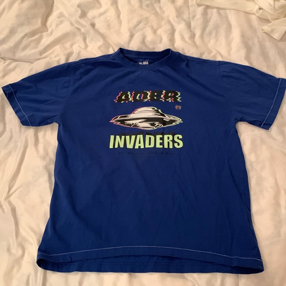 Ader Error invaders blue tshirt